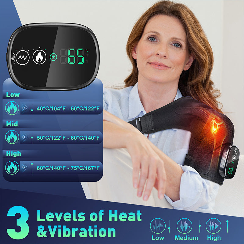 Heated Shoulder Brace with Vibration for Men & Women