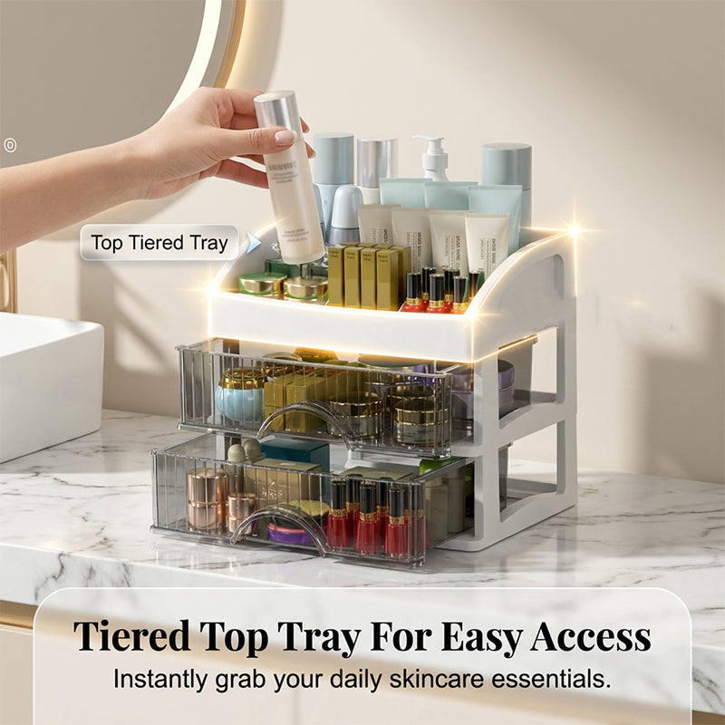 ⏰Limited-time 50% off💄✨Stackable Desktop Organizer with Clear Drawers