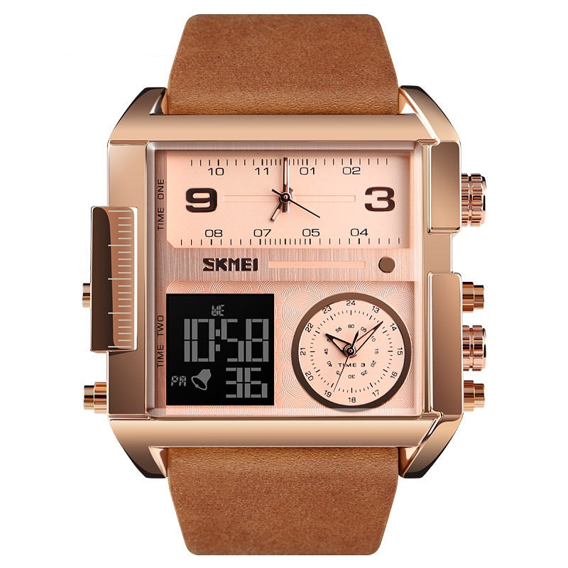 📢📢50% OFF !! ⏰50mm Oversized Sport Watch – Dual movement, luminous hands, water resistant. Easy to read, built to last. Great value for sports & work. 🛡️⌚