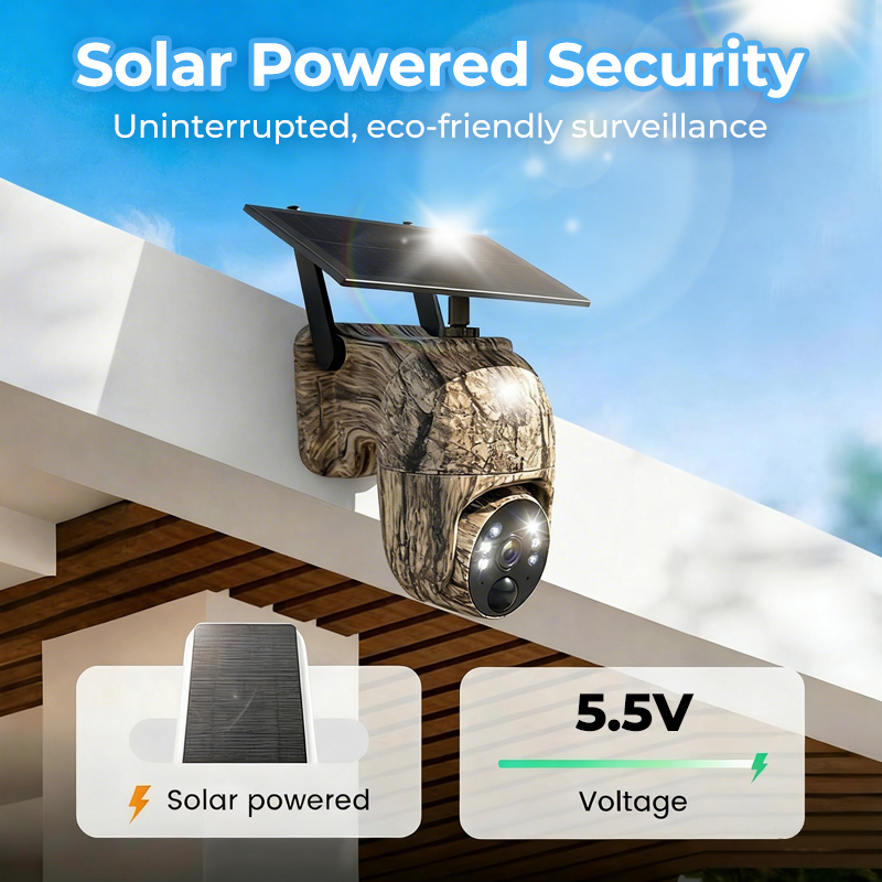 🥳2026 HOT SALE🥳💞50K+ SOLD!🏠⚡ 50% OFF! 2MP Solar PTZ Camera – 355° pan & tilt, eliminates blind spots. Built-in battery, solar rechargeable. Two-way talk, instant alerts. Tough enough for any weather. 🌧️🛡️