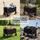 🚚🏕️ LIMITED-TIME 50% OFF! Heavy-Duty Collapsible Wagon Cart – 130L Capacity, 80kg Load & All-Terrain Wheels