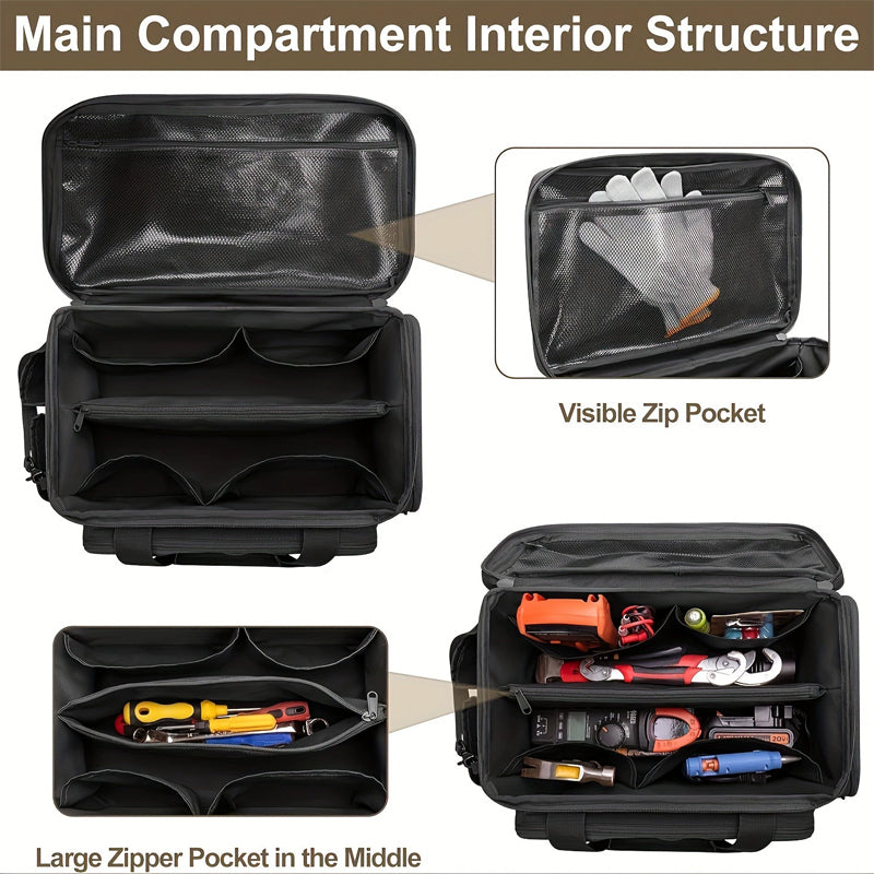 📢📢50% OFF !!!⏰14-Inch Heavy-Duty Canvas Tool Bag