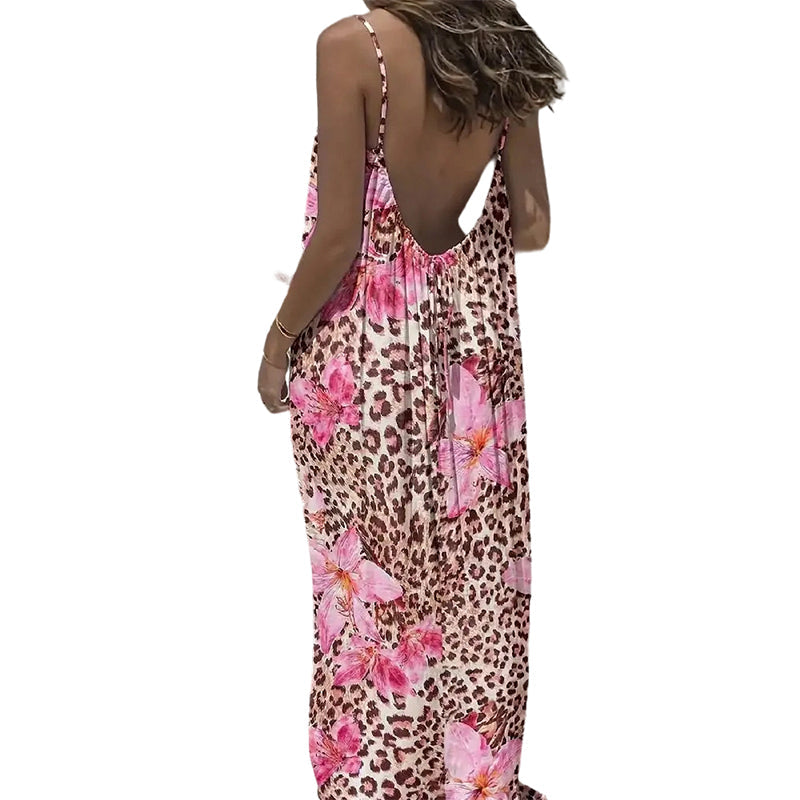 🔥💗LAST DAY SALE 50% OFF⚡50K+ SOLD🪞✨Backless Spaghetti Strap Maxi Dress👗Women Summer Lightweight Flowy Long Dress For Beach Vacation Evening Party UK Stock