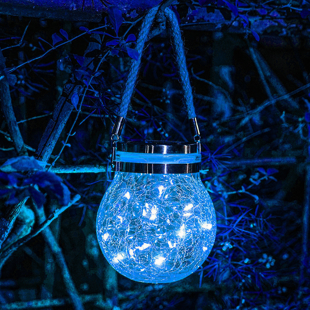 ⏳Time-Limited Special⏰☀️Solar Crackle Glass Jar Light💡