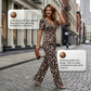 🔥New Sale 50% OFF✨Leopard Print V-Neck Wide-Leg Jumpsuit