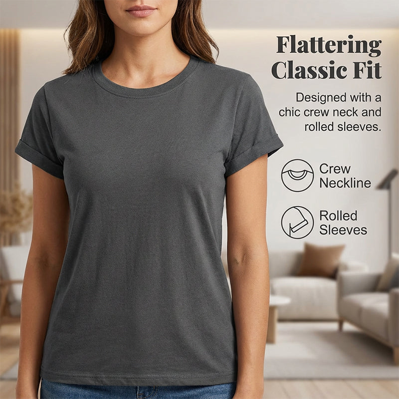 🔥2026 Hot sale 57% OFF🔥5-Pack Versatile Solid Color T-Shirt