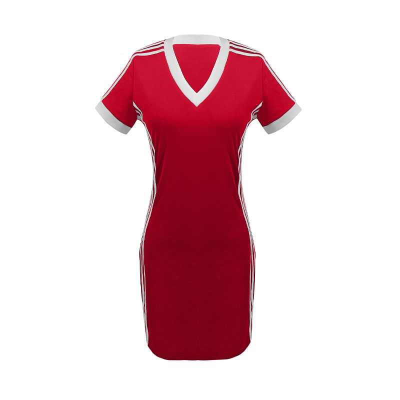 🎁2026 New Arrivals 50% OFF💥Women's Sporty V-Neck Bodycon Mini Dress