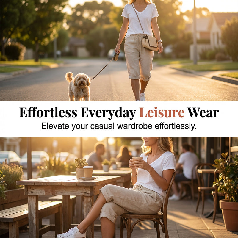 ⏰🔥LIMITED TIME 50% OFF! 👖 Women’s Casual Cotton Linen Capris – Breathable, Comfortable & Effortlessly Chic 🌿✨