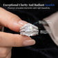 🎁2026 New Arrivals 50% OFF💥Women's Princess Cut Cubic Zirconia Filled Ring – Pave Setting, Multi-Layer Band, Sparkle ✨