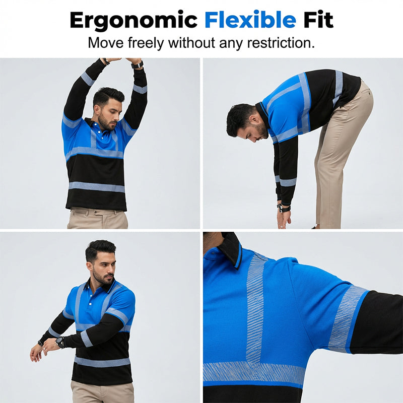 Men's Long Sleeve High-Visibility Shirt