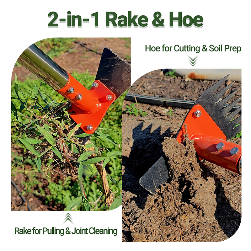 🔥44% OFF for a limited time🔥2-in-1 Garden Hoe and Rake with Long Handle
