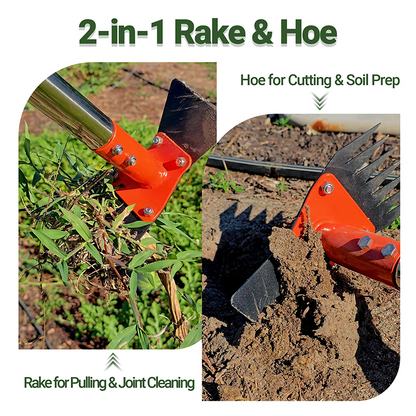 🔥44% OFF for a limited time🔥2-in-1 Garden Hoe and Rake with Long Handle
