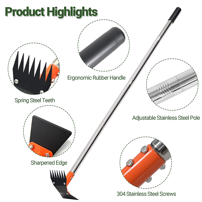 🔥44% OFF for a limited time🔥2-in-1 Garden Hoe and Rake with Long Handle