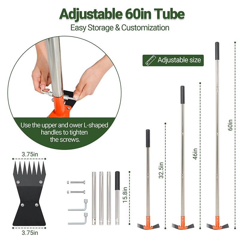 🔥44% OFF for a limited time🔥2-in-1 Garden Hoe and Rake with Long Handle