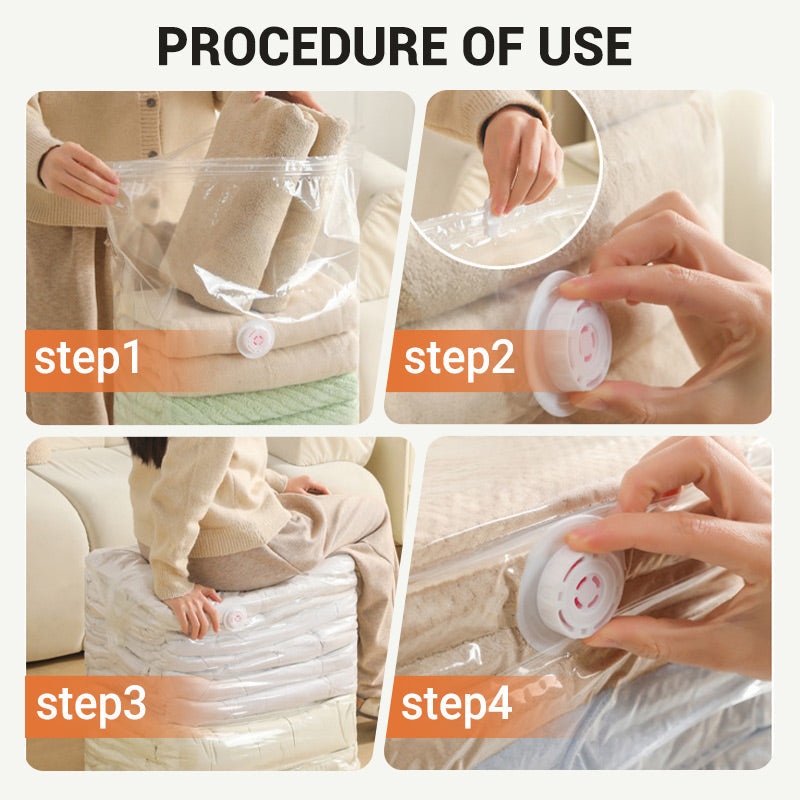 🥳HOT SALE🥳💞50K+ SOLD! Vacuum Bag – Press to seal, waterproof & space-saving. Tidy closet – grab yours! ✅