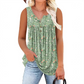 🌸 LIMITED-TIME 50% OFF! 👚 Women's Printed Button Sleeveless Top – Vibrant Colors, Lightweight & Breezy 🦋