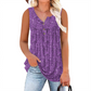 🌸 LIMITED-TIME 50% OFF! 👚 Women's Printed Button Sleeveless Top – Vibrant Colors, Lightweight & Breezy 🦋