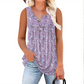 🌸 LIMITED-TIME 50% OFF! 👚 Women's Printed Button Sleeveless Top – Vibrant Colors, Lightweight & Breezy 🦋