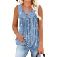 🌸 LIMITED-TIME 50% OFF! 👚 Women's Printed Button Sleeveless Top – Vibrant Colors, Lightweight & Breezy 🦋
