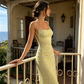 Summer Backless Floral Spaghetti Strap Dress