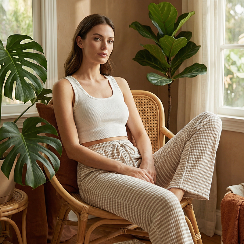 🌸 LIMITED TIME 50% OFF! ✨Women's Striped Drawstring Wide-Leg Pants
