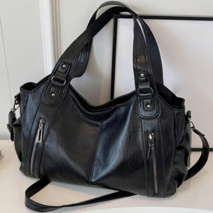 Women's Punk Style Studded Decor Tote Bag