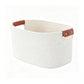 Woven Cotton Rope Storage Basket with Handles