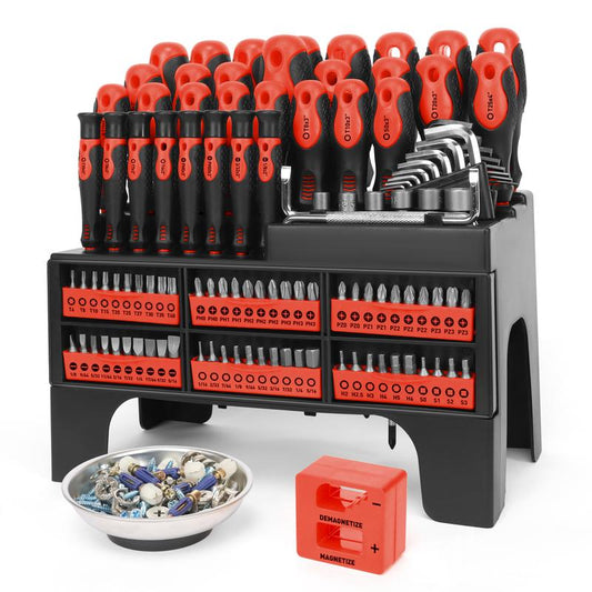 118-Piece Magnetic Screwdriver Set with Storage Rack