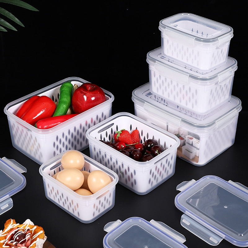 📢📢50% OFF !! ⏰🍇 3-Pack Berry Keeper for Fridge | Fruit Containers with Drain Tray | Keeps Produce Dry & Fresh Longer