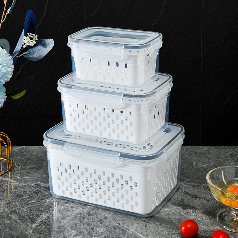 📢📢50% OFF !! ⏰🍇 3-Pack Berry Keeper for Fridge | Fruit Containers with Drain Tray | Keeps Produce Dry & Fresh Longer