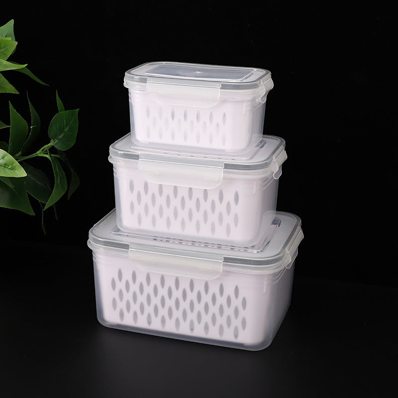 📢📢50% OFF !! ⏰🍇 3-Pack Berry Keeper for Fridge | Fruit Containers with Drain Tray | Keeps Produce Dry & Fresh Longer