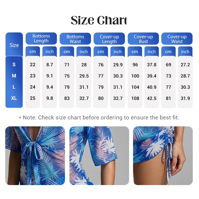 🏊‍♀️👙Pool Statement✨ Women's Sexy Printed 3-Piece Set