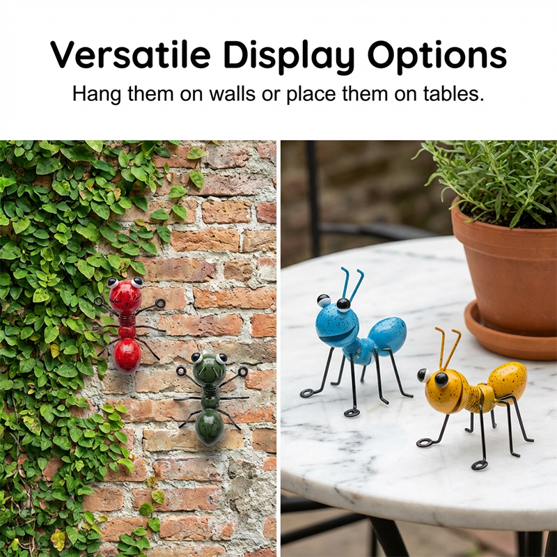 🐜💚 Colorful Ant Yard Statue – Quirky, Rust-Free, Brings a Smile to Your Garden Every Day 😊🌿