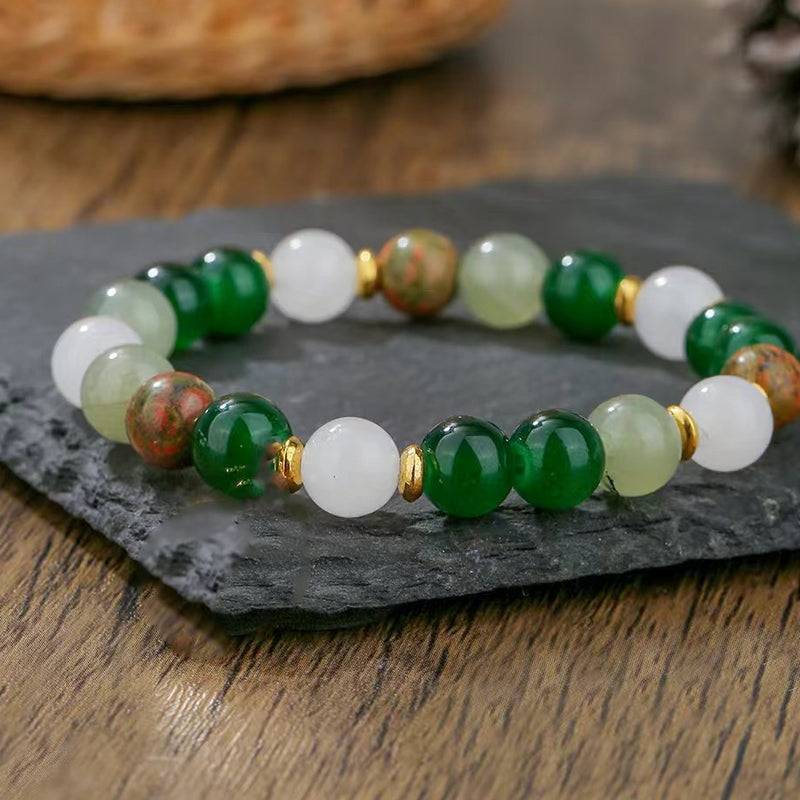 Women’s Delicate Natural Stone Bead Bracelet