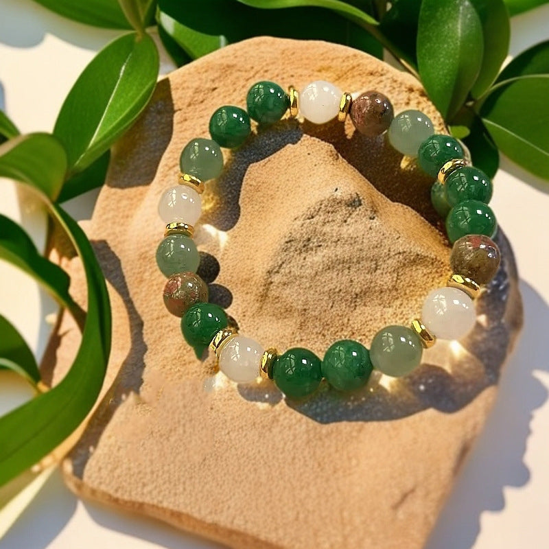 Women’s Delicate Natural Stone Bead Bracelet