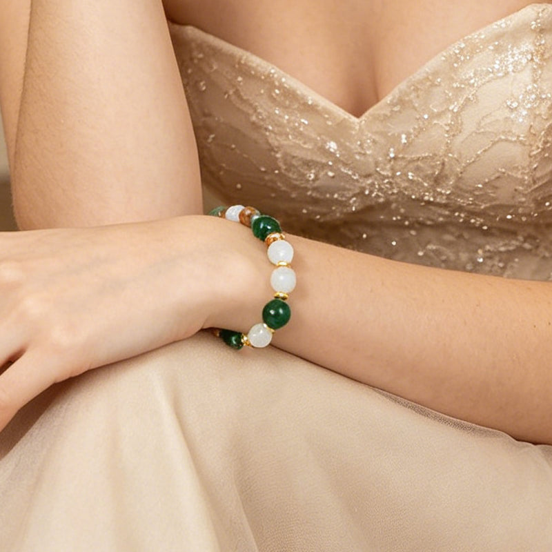 Women’s Delicate Natural Stone Bead Bracelet