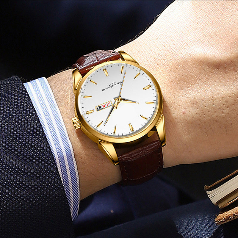 Men's Classic Dress Watch with Day-Date