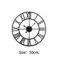Silent Non-Ticking Vintage Industrial Wall Clock