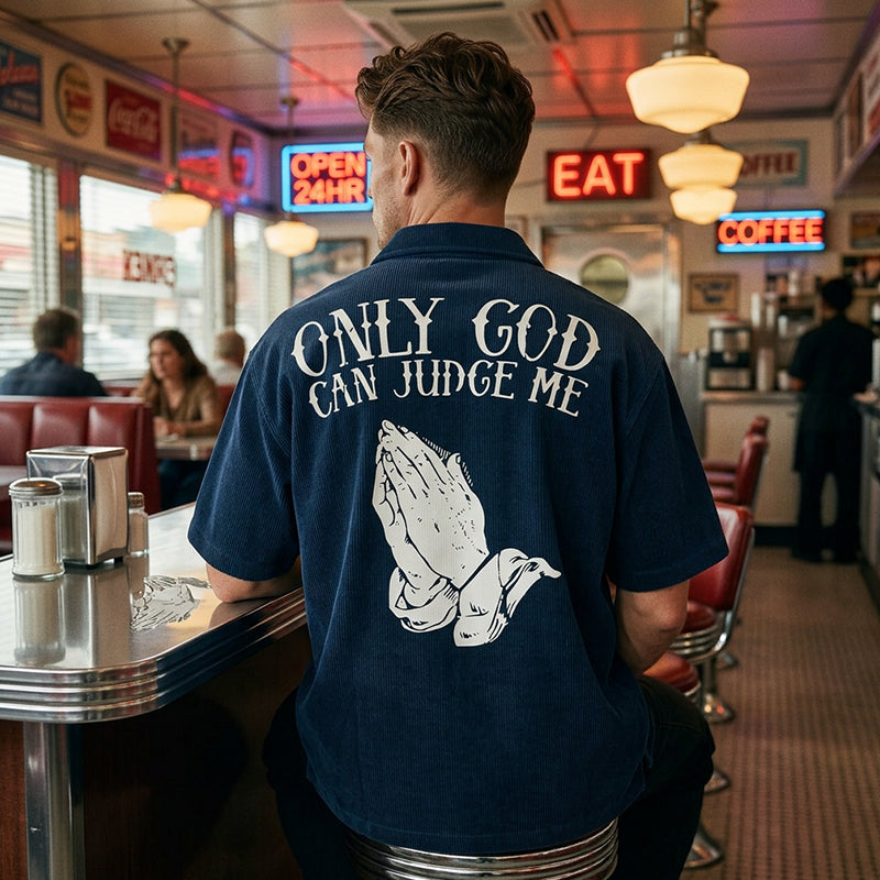 🎁2026 New Arrivals 59% OFF💥Men's Praying Hands Graphic Tee – Cotton, Casual, Symbolic, Versatile ✨