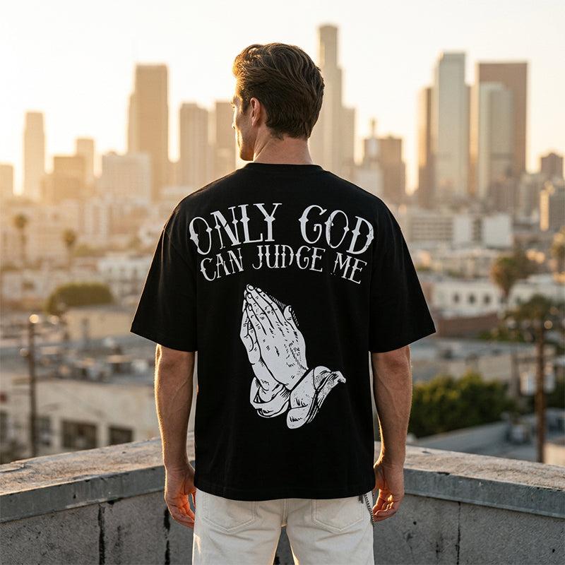 🎁2026 New Arrivals 59% OFF💥Men's Praying Hands Graphic Tee – Cotton, Casual, Symbolic, Versatile ✨