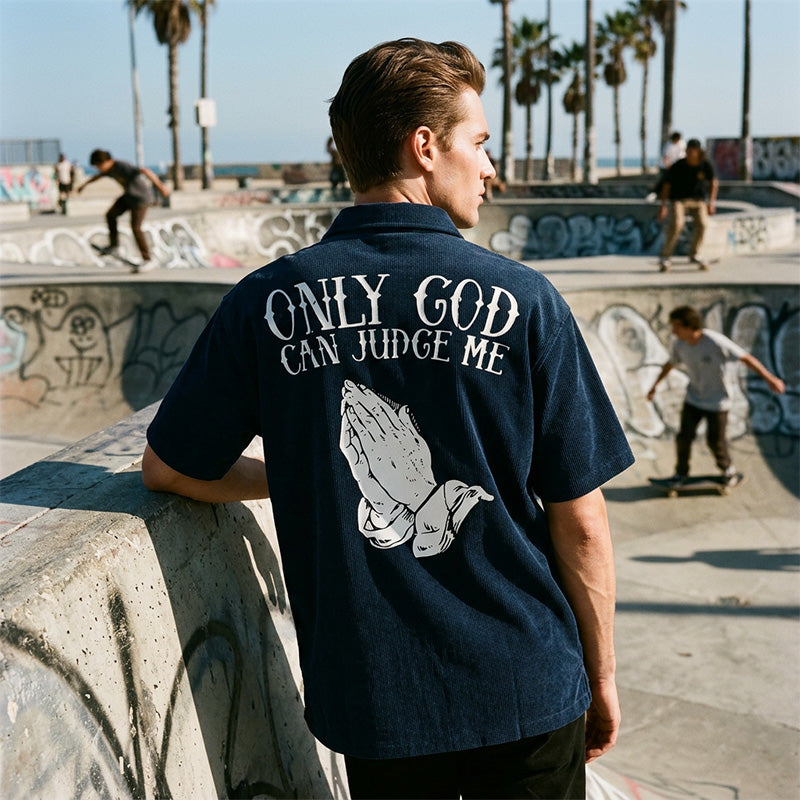 🎁2026 New Arrivals 59% OFF💥Men's Praying Hands Graphic Tee – Cotton, Casual, Symbolic, Versatile ✨
