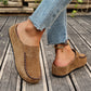Women's Wide Fit Closed-Toe Mule Slippers - Cushioned Arch Support ✨