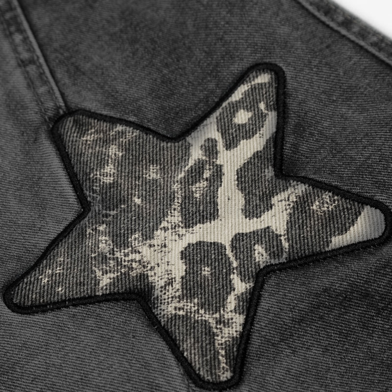 Star Patch Baggy Jeans
