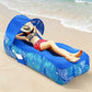 Effortless Inflation Air Lounger with Sunshade