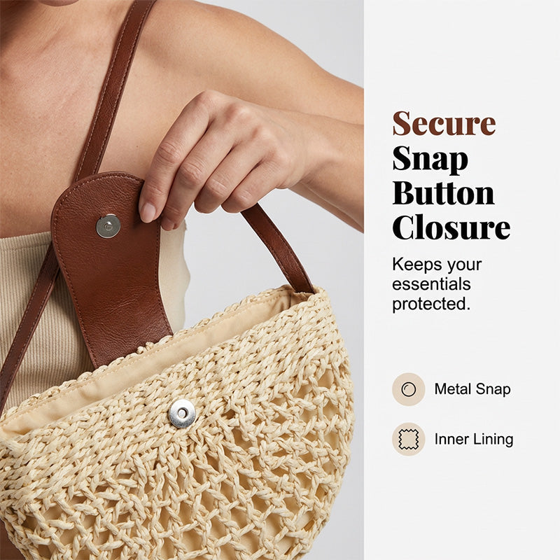 Woven Crossbody Bag for Women