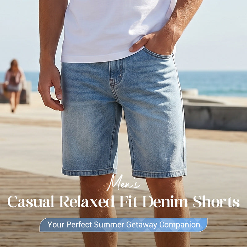 🥳SUMMER HOT SALE🥳💞50K+ SOLD!💥50% OFF! 🔥Men's Casual Relaxed Fit Denim Shorts