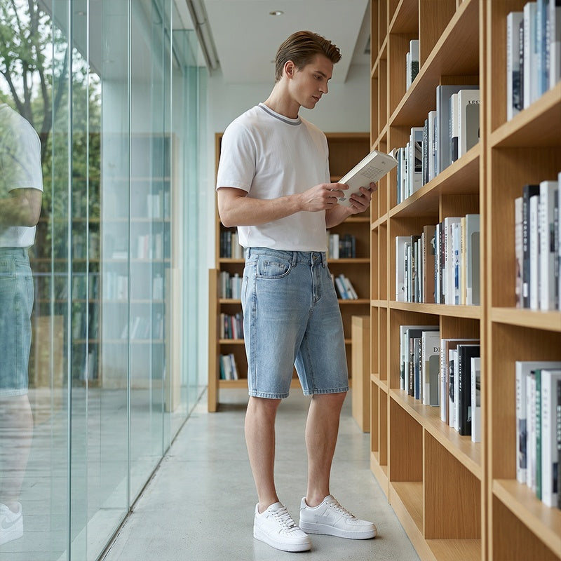 🥳SUMMER HOT SALE🥳💞50K+ SOLD!💥50% OFF! 🔥Men's Casual Relaxed Fit Denim Shorts