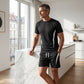 📢📢50% OFF !! ⏰Men's Waffle Knit T-Shirt & Shorts Set