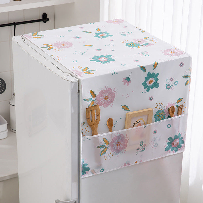 🎉 2026 SALE 50% OFF! 🧊 Fridge Dust Cover with Pockets – Peek-a-Boo Protection for Your Refrigerator ✨