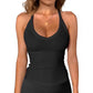 Women's Ribbed V-Neck Tank Top